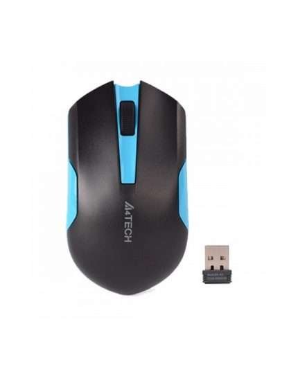 A4TECH G3-200N Wireless Mouse - 2.4G Wireless - 1000 DPI - For PCLaptop - BlackBlueOrange