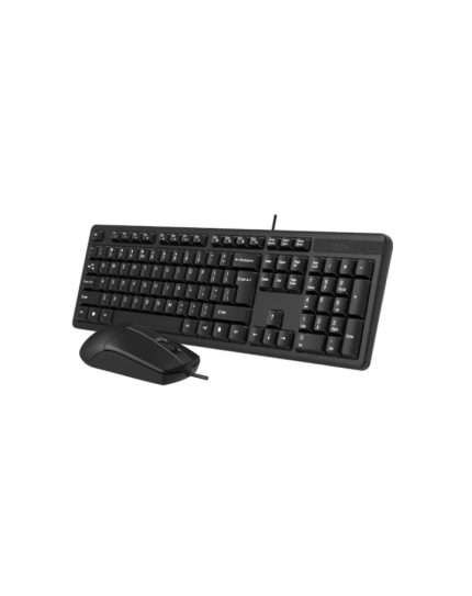 A4TECH KK-3330 Wired Keyboard Mouse Combo - Multimedia FN Keyboard - 1000 DPI - USB - Black 2: Best Keyboard and Mouse Combo