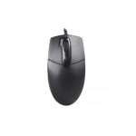 A4tech OP-730D 2x Click Optical Wired Mouse - 1000 DPI - Optical Sensor - Double click Button - 4-Way Wheel - Black