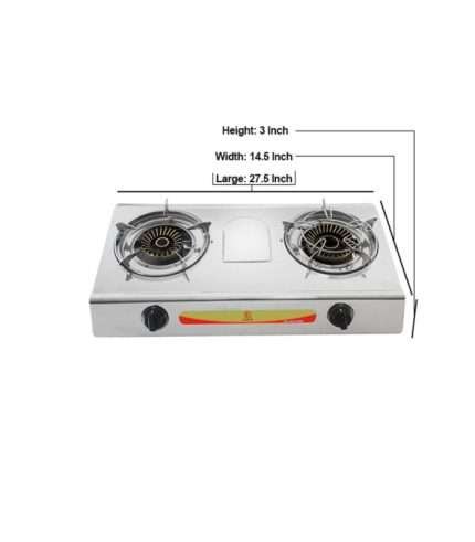 RFL Double SS Gas Stove (2-04SRB) LPG