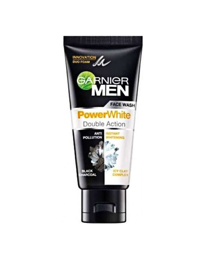 Garnier Power White Double Action Face Wash for Men 100gm