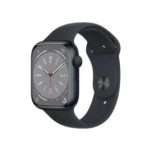 Apple Watch Series 8 41mm Midnight Aluminum Case Sport Band: Apple smart watch
