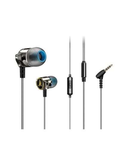 DM7 Zinc Alloy Hifi Super Bass In Ear Earphones qkz dm7 dm7 HiFi Earphones dm7 zinc alloy in ear hifi earphone price in bd dm7: Earphone Price in BD