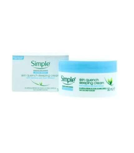 Simple Water Boost Skin Quench Sleeping Cream 50ml