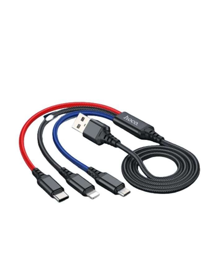 Hoco X76 Super, 3-in-1 fast charging data cable Price In BangladeshHoco X76 Super, 3-in-1 fast charging data cable Price In Bangladesh:fast charging data cable