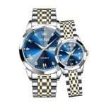 OLEVS Couple Watch Set GL-Blue Olevs Watch Price