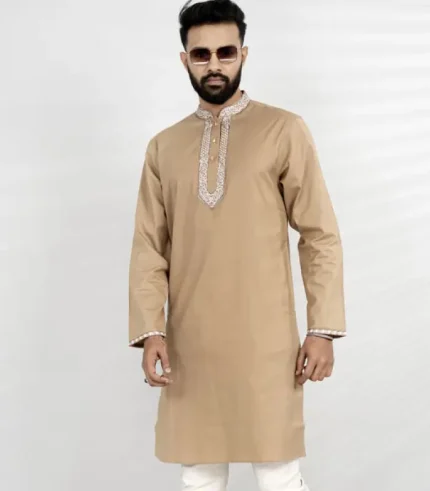 Sorrell Brown Panjabi for Men | Eid Punjabi Collections