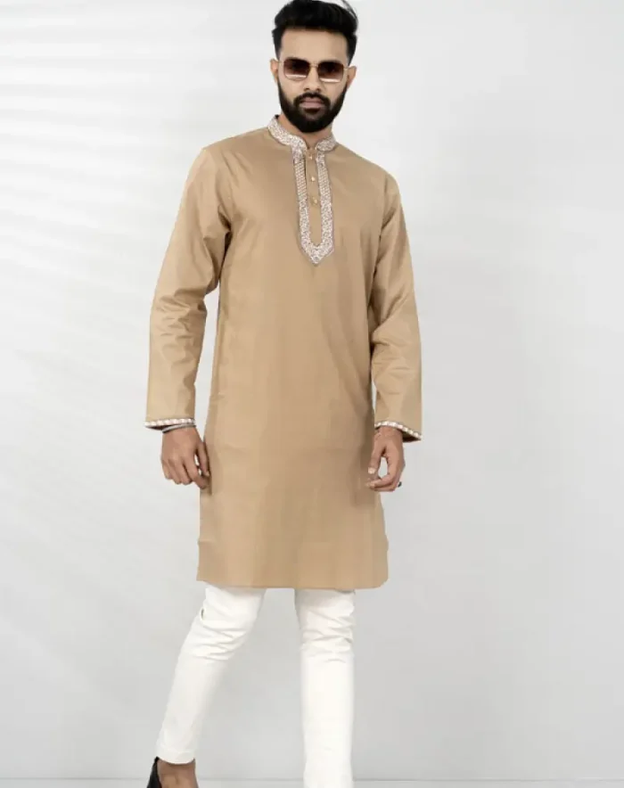 Sorrell Brown Panjabi for Men | Eid Punjabi Collection