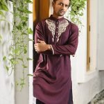 Burgundy Bliss Man's punjabi collections punjabi collections