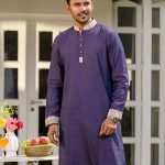 Meteorite Purple Men Panjabi: Punjabi Collection