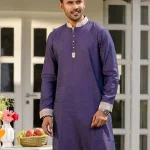 Meteorite Purple Men’s Panjabi Eid Panjabi Collection Mens Punjabi Clothing