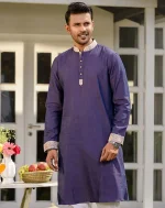 Meteorite Purple Men’s Panjabi Eid Panjabi Collection Mens Punjabi Clothing