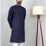 Purple Stripe Men Panjabi: Punjabi Collection