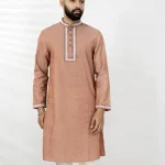 Quicksand Brown Men Panjabi Punjabi Mens Dress