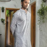 Silver Mist Men’s Panjabi Eid Panjabi Collection New Panjabi Design