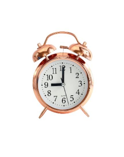 Buy Vintage Table Clock - Double Bell Alarm, Retro Style