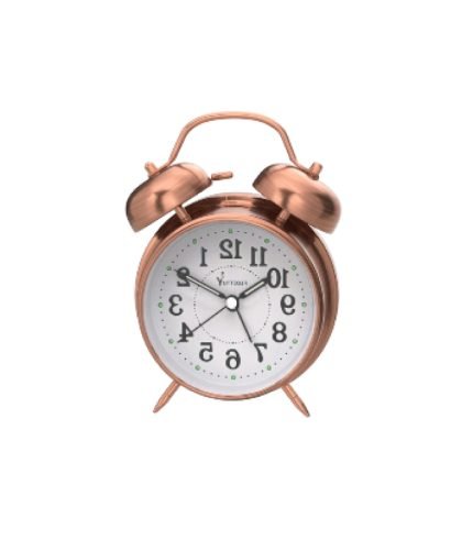 Buy Vintage Table Clock - Double Bell Alarm, Retro Style