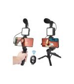 Buy Vlogger Kits with Microphone and LED Light AY-49