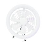 JISULIFE FA17 Rechargeable Fan With LED Ceiling Fan With Long Tripod Stand