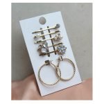 Stylish Golden Hair Clip Set - Elegant & Lightweight Design Hair Clip