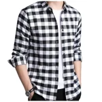 Black And White Check Shirt Design For Men