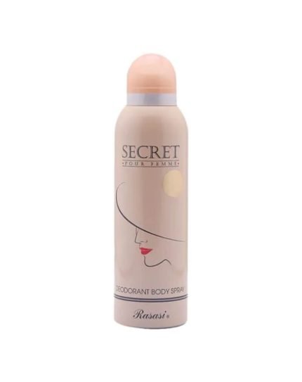 Rasasi Secret Deodorant Body Spray 200ml - Veomix