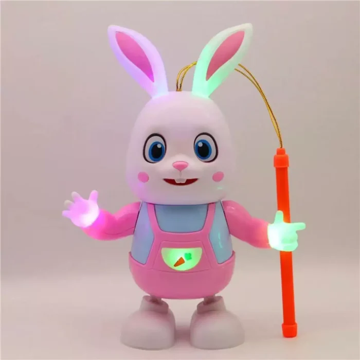 Electric Dancing Bunny Toy, Plastic Bag, Lighting Music, Will Sing and Dance Festivals, Birthday Parties Gifts, Brainpower Toy