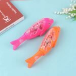 Electronic Fish LED Dancing Fish Toy w Flashing Light Music Stage Props Summer Play Toy Glow at Dark Kids Gift