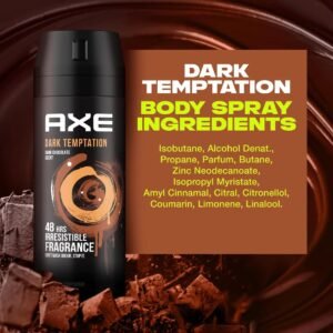 AXE Deodorant Bodyspray Dark Temptation (Dark Chocolate Scent)