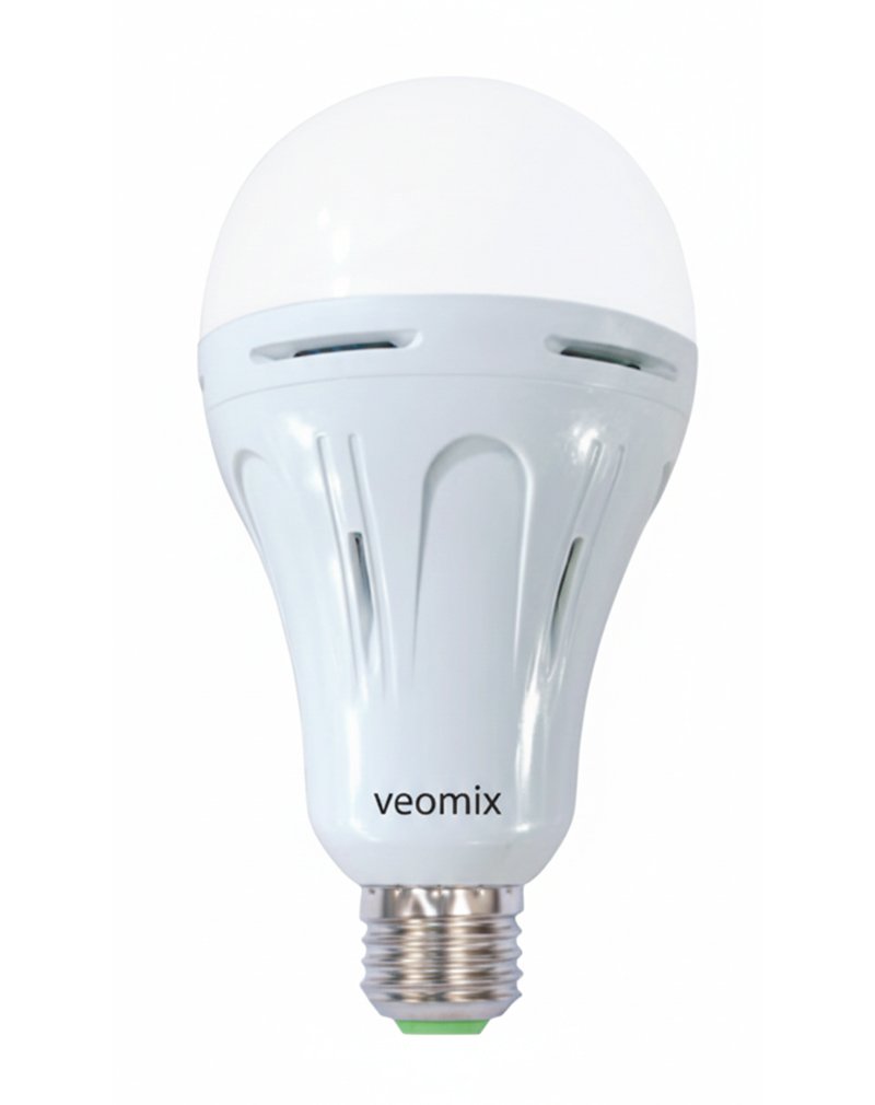 Veomix 15W AC/DC LED Bulb for load shedding and emergency lighting Veomix 15W AC/DC LED Bulb for load shedding and emergency lighting